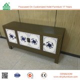 Customized Wooden Fashion Crack Lacquer Sideboard