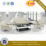 3+1+1 White Black Leisure Leather Sofa with Corner (HX-CS080)
