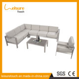 Family Expenses Aluminum Combination Corner Sofa Leisure Fashion Hotel Gray Outdoor Furniture