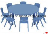 Top Seller Kindergarten Furniture Adjustable Round Plastic Table