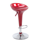 Red Modern ABS Style Rotatable Plasitc Bar Stool for Night Club Furniture