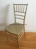One Piece Chiavari Chair, Gold Color, Plastic Material
