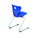 Hot Sale School Furniture Library Reading Chair Student Plastic Chair with Metal Leg