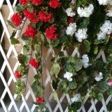 112cm Long Artificial Red Begonia Flower for Wall Hanging Decor
