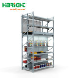 Shelf Integration -Supermarket Shelf and Storage Rack Combination