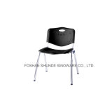 Plastic Stackable Leisure Study Chair with Metal Frame