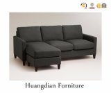 L Shape Dark Grey Fabric Sectional Sofa with Chaise (HD156)