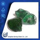 Qingao Black Green Glass Stones