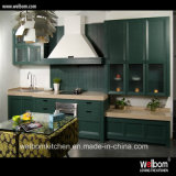 European Style Dark Solid Wood Kitchen Furniture