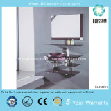 Wall-Hung Bathroom Lacquer Glass Washing Basin Vanity with Mirror (BLS-2041)