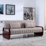 Morden Style 2 Folded Trible Fabric Sofa Bed for Living Room
