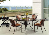 Outdoor /Rattan / Garden / Patio / Hotel Furniture Cast Aluminum Chair & Table Set (HS3177C&HS 6188DT)