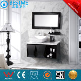 Hotel Design Black Color Solid Wood Bathroom Cabinet by-X7032