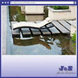 New Design Classic Outdoor Patio Furniture, Brown Wicker Pool Sun Chaise Lounge Chair (J4285)
