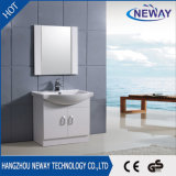 Simple Floor Mounted PVC Corner Mirror Cabinet Bathroom