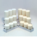 White Color Wedding or Christmas Pillar Candle for Decoration