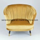 Royal Gold Velvet Fabric Buttom Tufted Upholstery Sofa Chairs