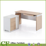 China Manufacturer Commercial Furniture Wooden Office Desk with Side Table