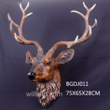 Large Deer Head Sculpture for Resin Home Wall Decoration