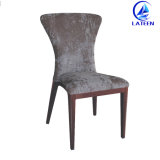 Hotel Furniture Aluminum Wood Look Frame Banquet Hall Chair (LT-D022)