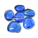 Blue Glass Gem Stone for Home Decoration