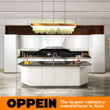 Oppein Modern High Gloss White HPL Lacquer Wooden Kitchen Cabinet (OP16-117)