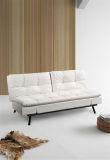 White PU Sofabed with All Metal Frame