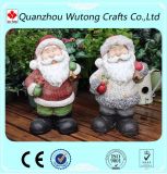 Christmas Outdoor Decoration Standing Resin Santa Claus Figurines