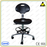Height Adjustable ESD Leather Chair with Foot Ring