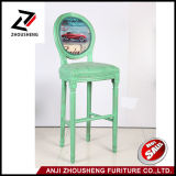 Classical Round Back Rubber Wood Timber Bar Stool High Chair