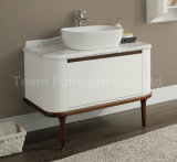 Classic Bath Waterproof Solid Wood Marble Top Cabinet Bathroom