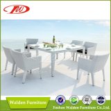 Beautiful White Rattan Dining Set (DH-9667)