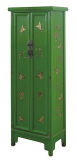 Antique Furniture-Big Painted Butterfly Cabinet