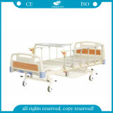 AG-BMS110 2 Crank with Overbed Table Manual Hospital Bed