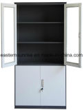Premium Fashion Style 4 Door Half Glass Metal Steel Iron Filing Cupboard/Cabinet