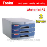 Foska Good Quality 3 Layers File Cabinet with Lock