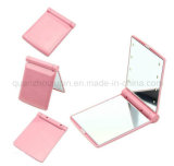 OEM LED Plastic Folding Portable Pocket Makeup Cosmetic Mirror