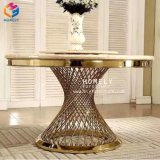 Homely Furniture Gold Round Stainless Steel Table Hot Sales Hly-St19