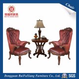 Ruifuxiang Living Room Red Leather Chair with High Elastic Sponge Filling (W215)