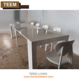 Teem Living Modern Dining Set Luxury Extendable Table