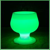 Light up Bar Furniture Flash Plastic LED Ice Bucket with Remote