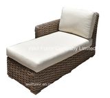 Whitecraft Right-Arm Sun Lounger, Chair Lounger, Chaise Lounger with Cushion