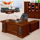 Antique Wood Medium Density Fibre Board Office Executive Desk