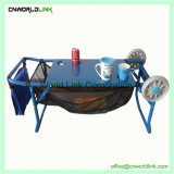 Multifuntion Rolling Folding Coffee Table Carts Metal Beach Table