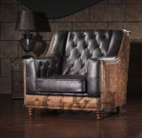 Classic Vintage Chesterfield Leather Sofa