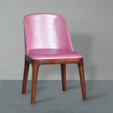 Upholstered Pink Leather Solid Wood Dining Furniture Chair (SP-EC621)