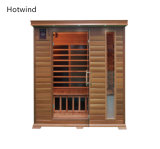 Dry Steam Sauna Room with Carbon Fiber Heaters for Two People