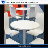 Artificial Marble Stone Fast Food Restaurant Furniture Round Dining Table