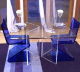 Qcy Factory Direct Sale Customized Creative Organic Glass Coffee Table