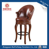 Solid Wood Bar Chair with Leather (M201)